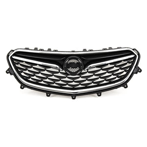 For Vauxhall Mokka X 09/2016-07/2019 Front Bumper Upper Top Grille With Chrome Trim