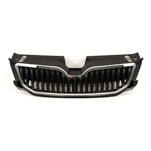 For Skoda Octavia 2013- 2017 Front Bumper Upper Grille With Chrome Trim