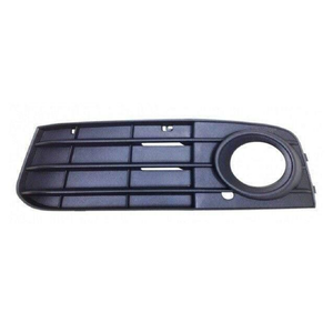 Fits Audi A4 2008-2012 Front Bumper Fog Grille Black With Fog Hole Without Chrome Trim Passenger Side