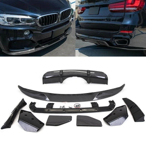 Fits BMW X5 F15 Aero Body Kit Front Lip Rear Diffuser Carbon Look