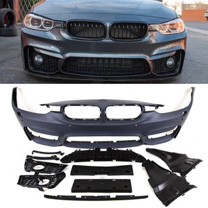Fits BMW 3 Series F30 F31 Front Bumper Lower With Pdc & Washer Holes Holes & Fog Grilles
