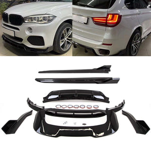 Fits BMW X5 F15 2013-2018 Aero Body Kit Front Splitter Rear Diffuser Side Skirts Spoiler