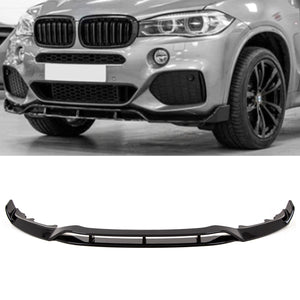 Fits BMW X5 F15 2013-2018 Front Lip Splitter Spoiler G05 Gloss Black