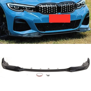 Fits BMW 3 Series G20 G21 2019-2022 Front Lip Splitter Spoiler Carbon Look