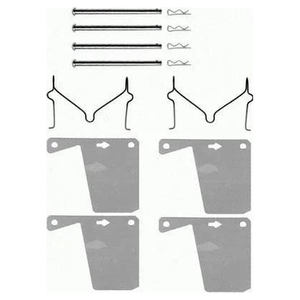 Textar Brake Pad Accessory Fitiing Kit Full Set Front Axle 82012400