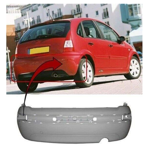 Fits Citroen C3 2002-2009 Rear Bumper Primed No Pdc Holes