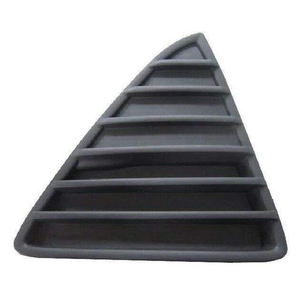 Fits Ford Focus 2011- Front Bumper Corner Grille Triangle Mat Black Driver Side