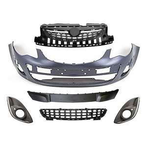 Fits Vauxhall Corsa D 2011-2014 Front Bumper Kit Complete Primed Without Chrome Moulding