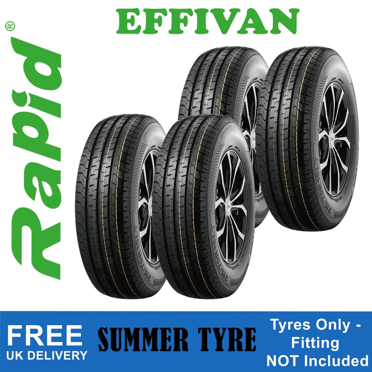 155 R13 Rapid Tyres 155R13C Effivan High Quality Van Trailer C 85