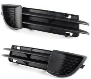 Fits Audi A3 2004-2008 Front Bumper Fog Grille No Lamp Hole Pair Left & Right