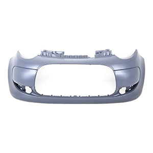 Fits Citroen C1 2009-2012 Front Bumper Primed No Pdc Or Washer Holes