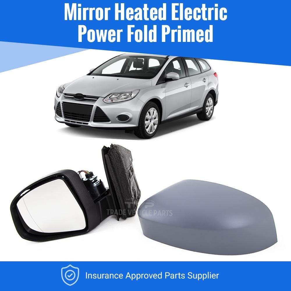 Fits Ford Focus 2011 2018 Door Wing Mirror Heated Electric Power Fold W Indicator Puddle Lamp Temp. Sensor Passenger Side