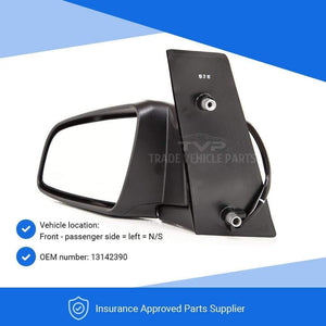 Fits Vauxhall Zafira 2005-2007 Door Wing Mirror Electric Heated Primed Passenger Side
