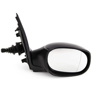 Fits Peugeot 206 1998-2009 Door Wing Mirror Manual Black Driver Side
