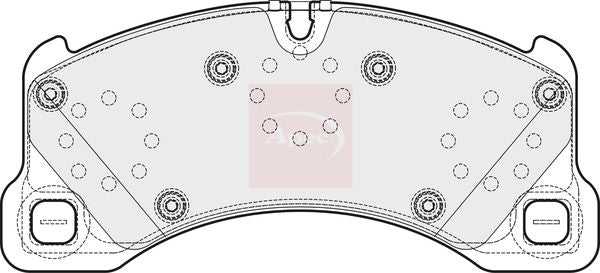 Apec Brake Pads Set PAD1670 - image 2