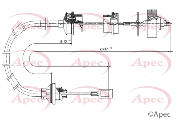 Apec Clutch Cable CAB5032 - image 2