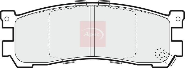 Apec Brake Pads Set PAD1067 - image 2