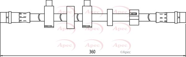 Apec Brake Hose HOS4104 - image 2