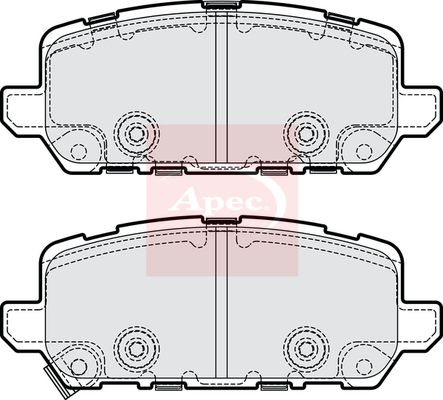 Apec Brake Pads Set PAD2225 - image 2