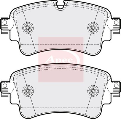 Apec Brake Pads Set PAD2095 - image 2