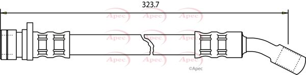 Apec Brake Hose HOS3083 - image 2