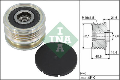 INA Overrunning Alternator Pulley 535034510