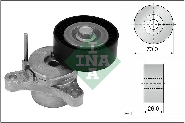 INA Drive Belt Tensioner Pulley 534066610 - image 2
