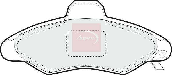 Apec Brake Pads Set PAD1021 - image 2
