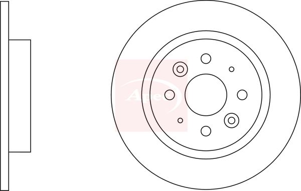 Apec Brake Disc DSK2538 - image 2