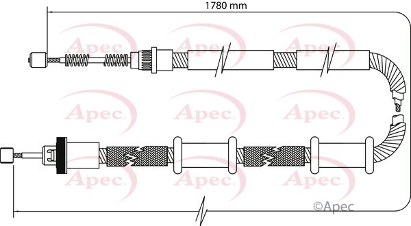 Apec Handbrake Cable CAB1102 - image 2