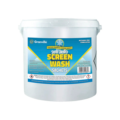 Granville Screenwash Bucket 72 X 75Ml Sachets 0285 - tradevehicleparts.co.uk