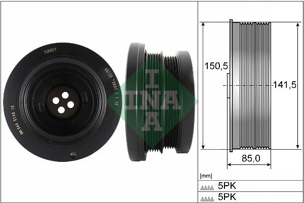 INA Crankshaft Pulley (tvd) 544014810 - image 2