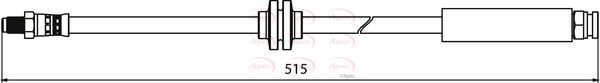 Apec Brake Hose HOS3968 - image 2