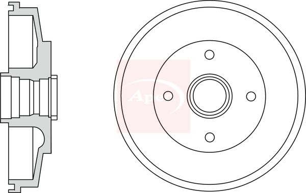 Apec Brake Drum DRM9949 - image 2
