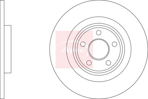 Apec Brake Disc DSK3444 - image 2