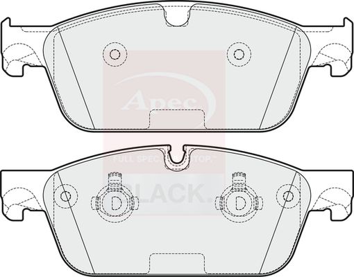 Apec Brake Pads Set PAD1928B - image 3
