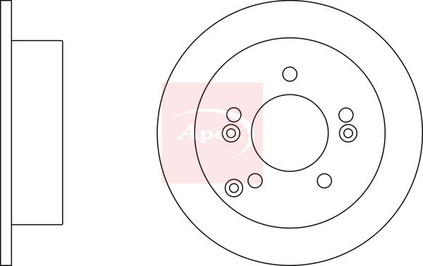Apec Brake Disc DSK2393 - image 3