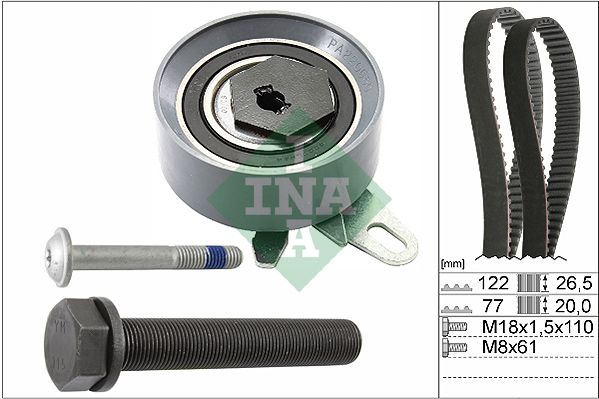 INA Timing Belt Kit 530040610 - image 2