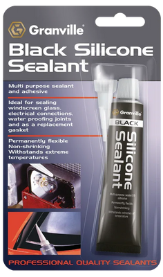 Granville Silicone Sealant Black 40G 0373A - tradevehicleparts.co.uk