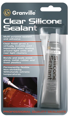 Granville Silicone Sealant Clear 40G 0374 - tradevehicleparts.co.uk