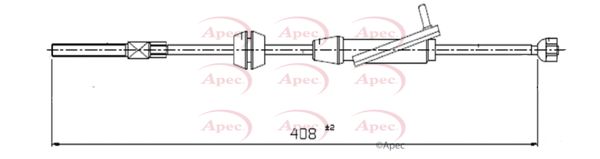 Apec Handbrake Cable CAB1307 - image 2