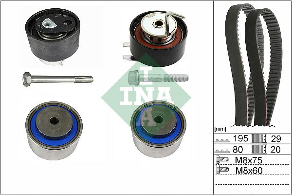 INA Timing Belt Kit 530076610 - image 2