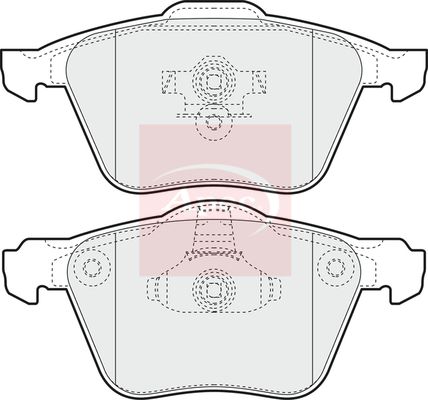 Apec Brake Pads Set PAD1411 - image 2