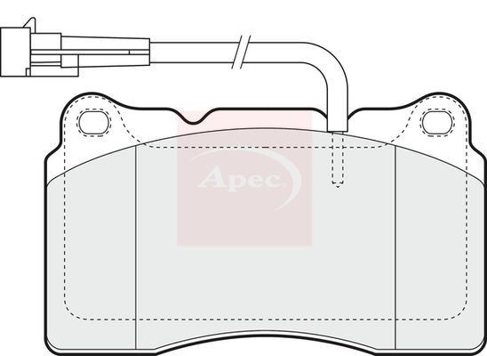 Apec Brake Pads Set PAD1424 - image 2