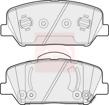 Apec Brake Pads Set PAD1980 - image 2