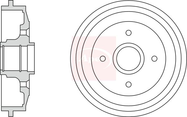 Apec Brake Drum DRM9986 - image 2