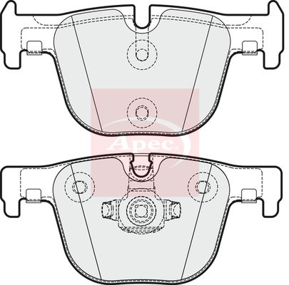 Apec Brake Pads Set PAD1884 - image 2