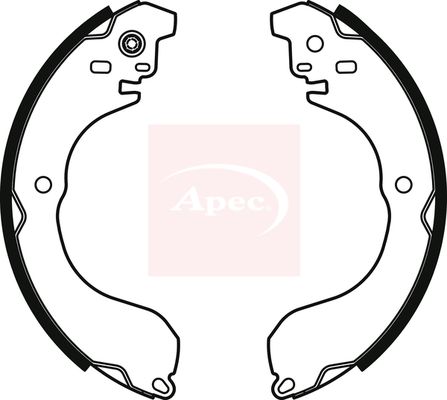 Apec Brake Shoes Set SHU821 - image 2