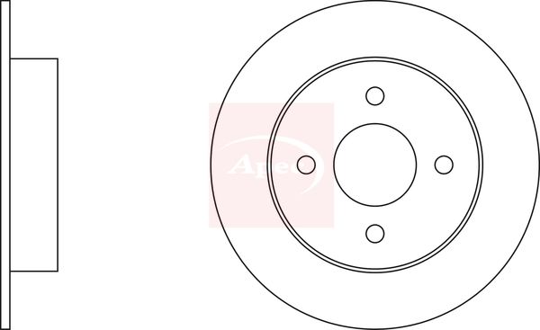 Apec Brake Disc DSK299 - image 2
