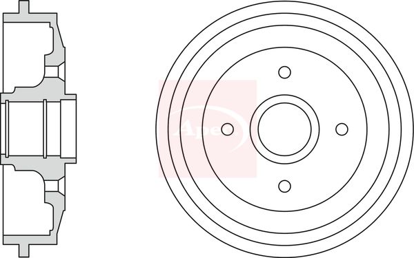 Apec Brake Drum DRM9922 - image 2